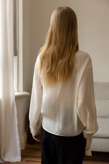 Elegant Cowl Neck Long Sleeve Top