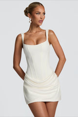 Tie Detail Bodycon Mini Birthday Dress