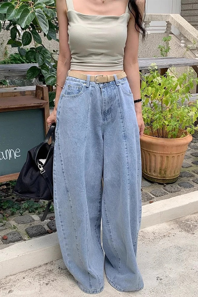 Retro High Waist Wide-Leg Jeans Main image