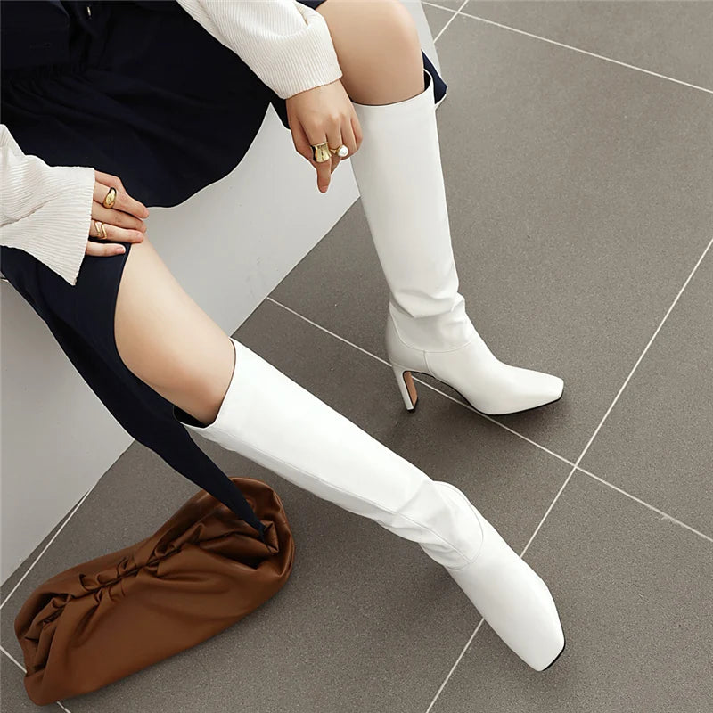 Elegant Fashionable Chic Stylish Comfortable Casual Knee High Boots Secondary image