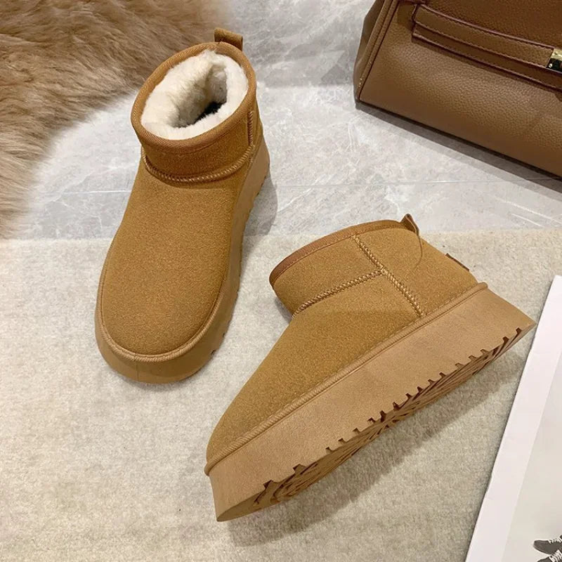 2023 New Classic Thickened Fluff Women's Snow Boots Comfortable Warm Ankle Boots Women Winter Ladies Shoes Chunky Botas Mujer Main image