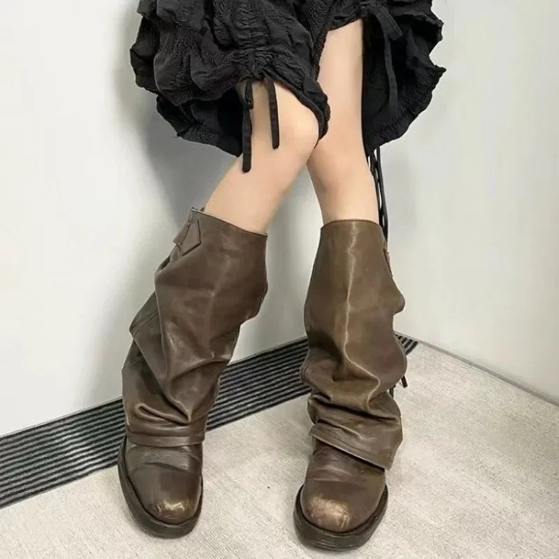 Stylish Trendy Elegant Fashionable Comfortable Casual Pointed Toe Knee High Boots