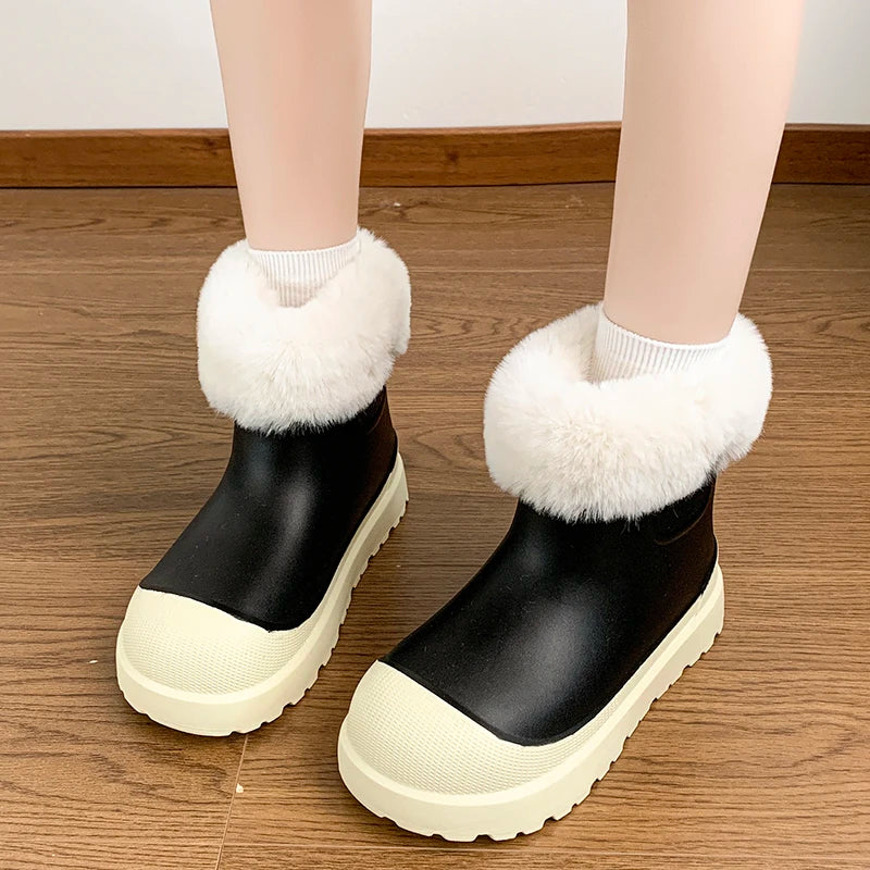 Short Tube Thick Sole Comfortable Fashion Non-slip Rubber Snow Boot Main image