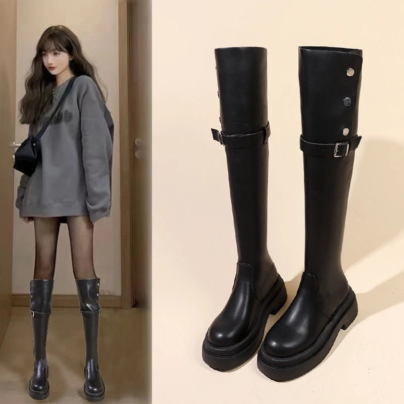 Fashionable Elegant Stylish Chic Comfortable Modern Trendy Knee High Boots Main image