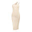 New Slit Oblique Slimming Elegant Casual Y2K Midi Dresses