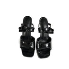 Shiny New 10Cm Thin High Heel  Peep Toe Buckle Strap High Heel