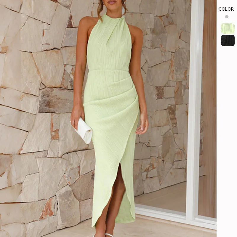 New High-end Slim Long Elegant Casual Streetwear Y2K Midi Dresses Main image