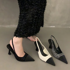 New Summer Casual Fashion Pointed Solid Color  Elegant Comfortable Stilettos Low Heel Pumps