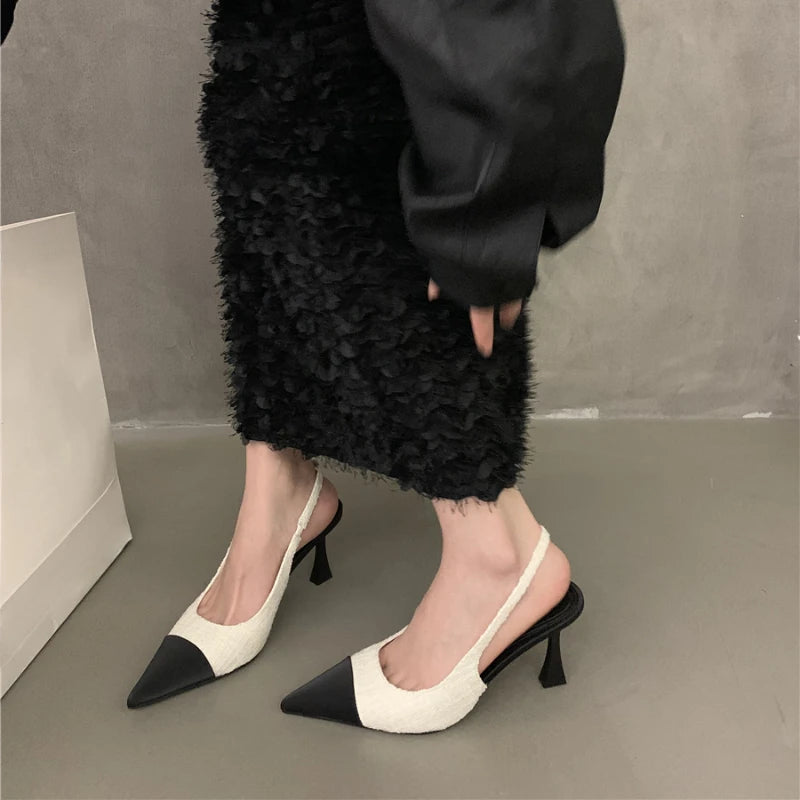 New Summer Casual Fashion Pointed Solid Color  Elegant Comfortable Stilettos Low Heel Pumps
