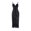 Summer Puss  Lace V-neck Elegant Casual Streetwear Midi Dresses