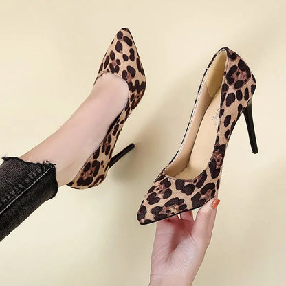 Elegant Sweet 8cm High Heel Platform Pointed Toe Office Pumps High Heel