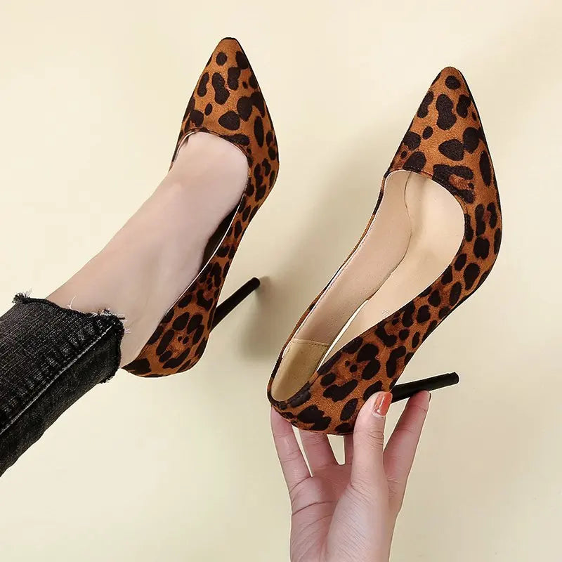 Elegant Sweet 8cm High Heel Platform Pointed Toe Office Pumps High Heel