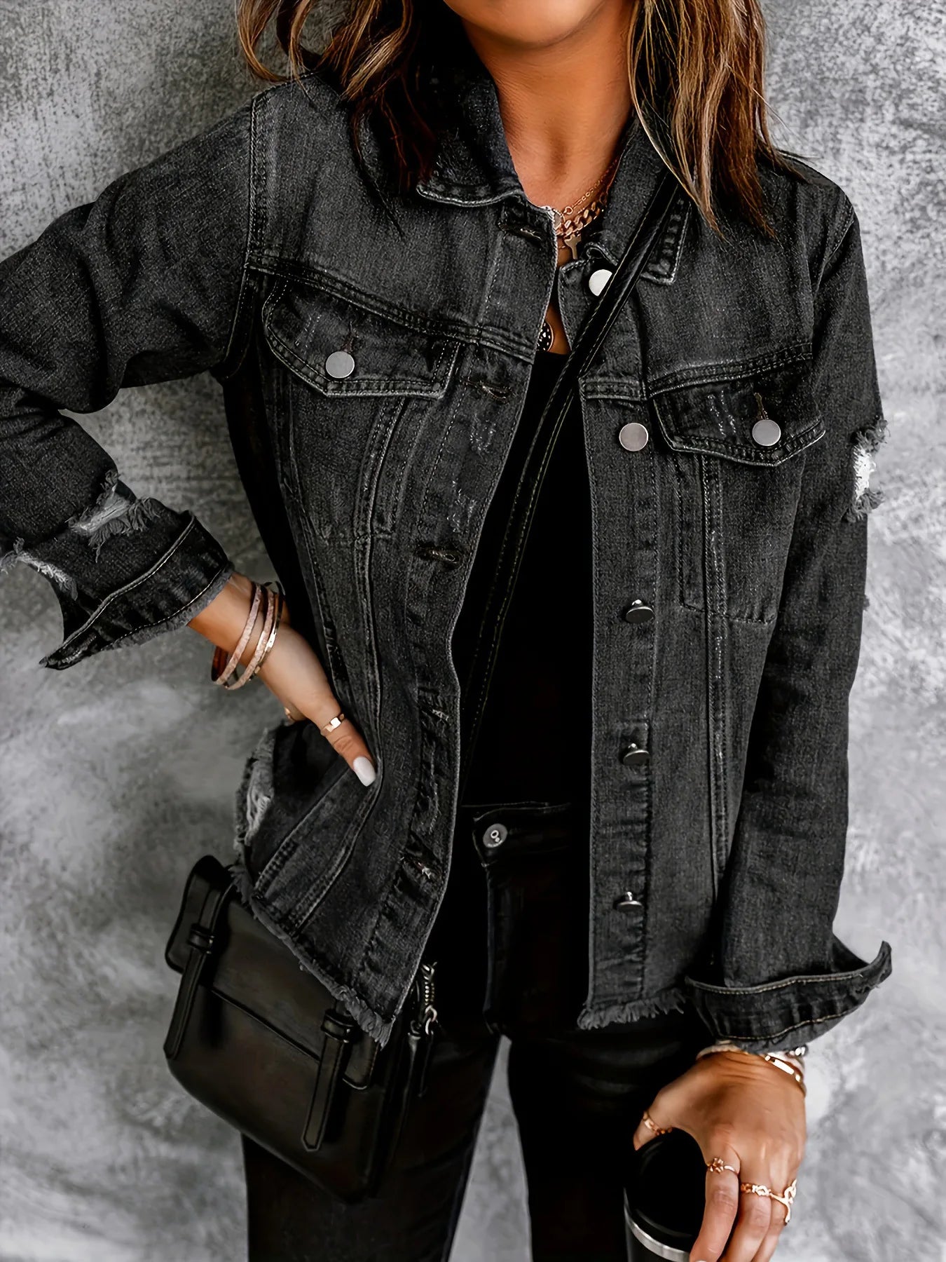 Oversized Multi Floral Embroidered Bohemian Chic Winter Jacket Main image