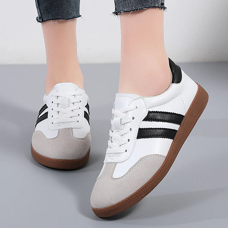 2024 Women Sneakers Fashion Shoes Spring Trend Casual Flats Female New Fashion Comfort White Vulcanized Platform Shoes for Women Main image