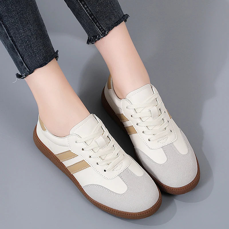 2024 Women Sneakers Fashion Shoes Spring Trend Casual Flats Female New Fashion Comfort White Vulcanized Platform Shoes for Women