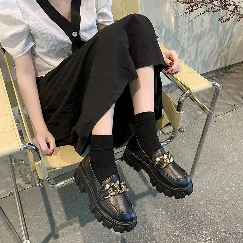 Suede Platform Non-Slip Walking Casual Trend Spring Autumn Flats Loafers Main image