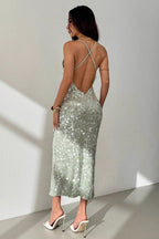 Slim Party Sequin Cami Elegant  Sequin Dress