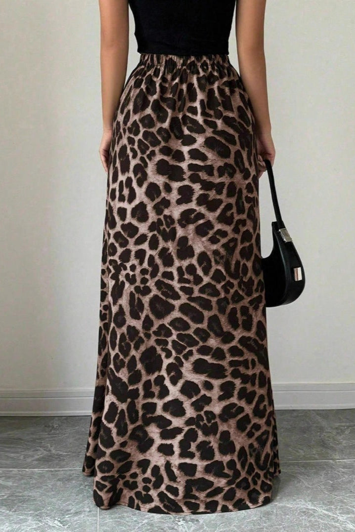 High Waist A Line Maxi Skirt Secondary image