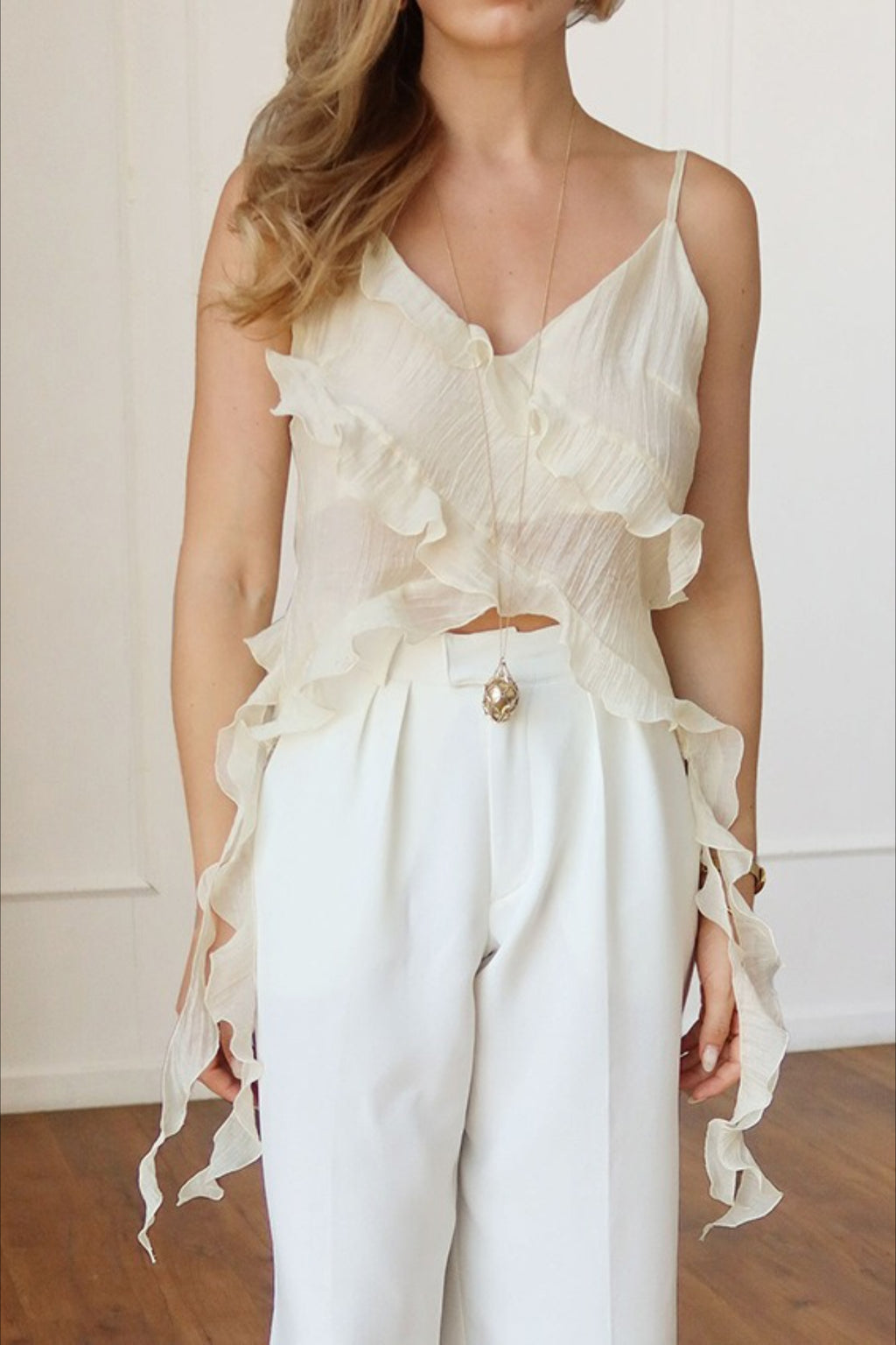 Lace V-Neck Cami Top