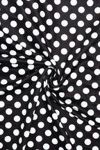Polka Dot Halter Neck Bodycon Maxi Dress