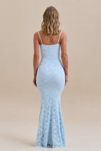 Lace Cami Backless Bodycon Maxi Lace Dress