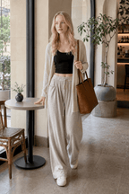 Relaxed Casual Drapey Knit Pants