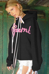 Trendy Letter Print Hoodie
