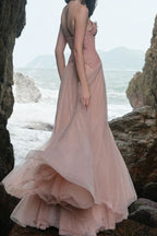 Lace Corset Tulle Ball Gown Strapless Wedding Dress