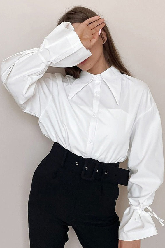 French Point Collar Blouse Main image