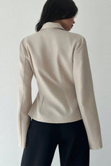 Solid Color Tailored Chic Blazer