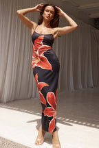 Floral Print Bodycon Slip Floral Dress