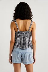 Plaid Panel Sexy Cami Top
