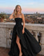Strapless Ruched A Line Formal Dress