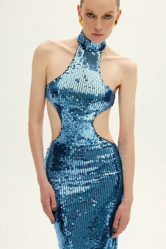 Fringe Sequin Feather Panel Party Mini Sequin Dress Main image