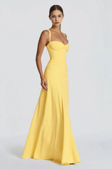 Solid Low Cut Strappy Cross Back Party Dress