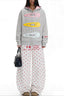 Hair Clip Graphic Oversized Pullover Hoodie