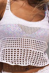 Solid Color Knit Slip Mini Dress Knit Set