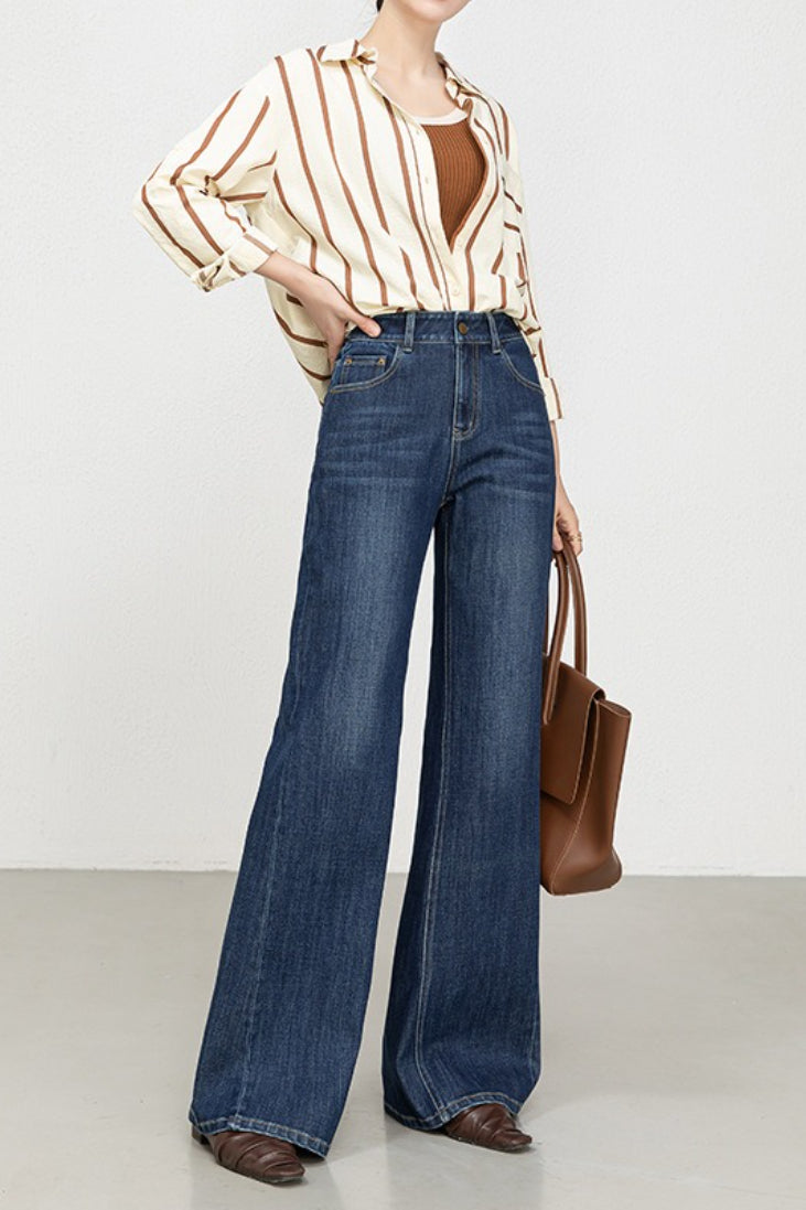 High Waist Four Way Stretch Flare Denim Jeans Secondary image