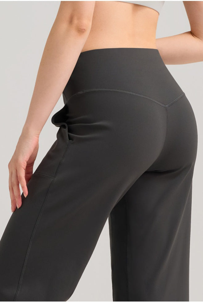 Breathable Straight Leg Loose High Waist Yoga Pants Secondary image