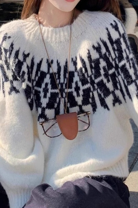 Oversized Lantern Sleeve Sweater Main image