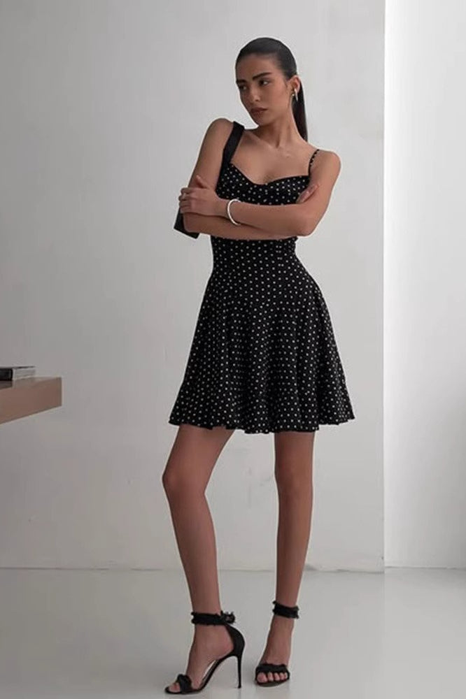 Polka Dot A-Line Cami Mini Dress Secondary image