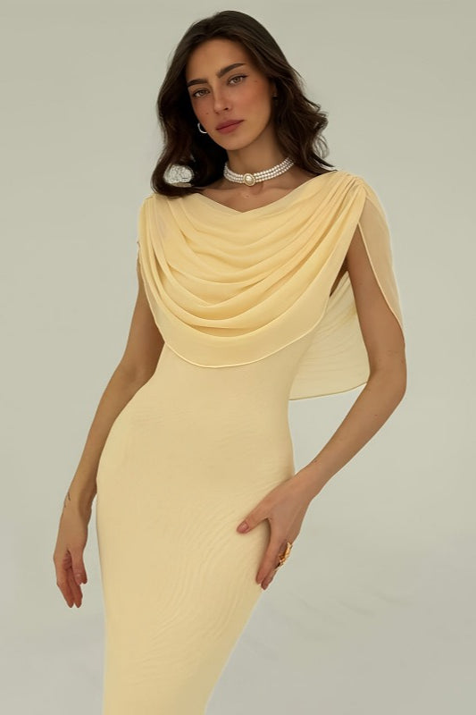 Elegant Solid Slim Fit Formal Dress Main image