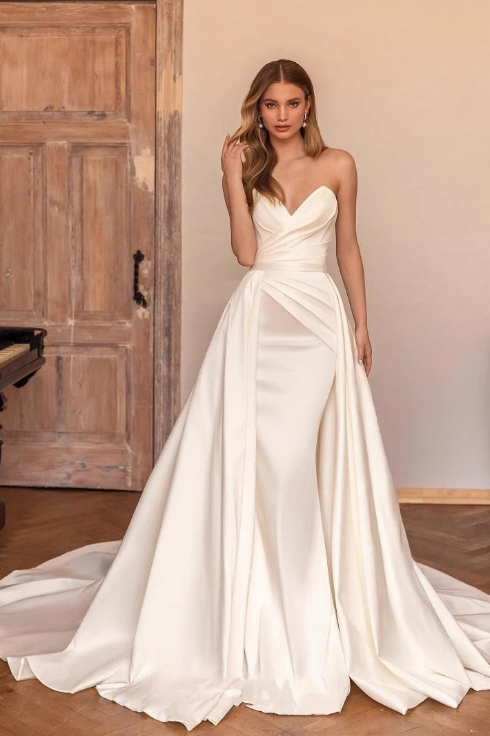 Detachable Train Strapless Bodycon Prom Dress Secondary image