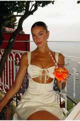 Sheer Tie Detail Slip Dress