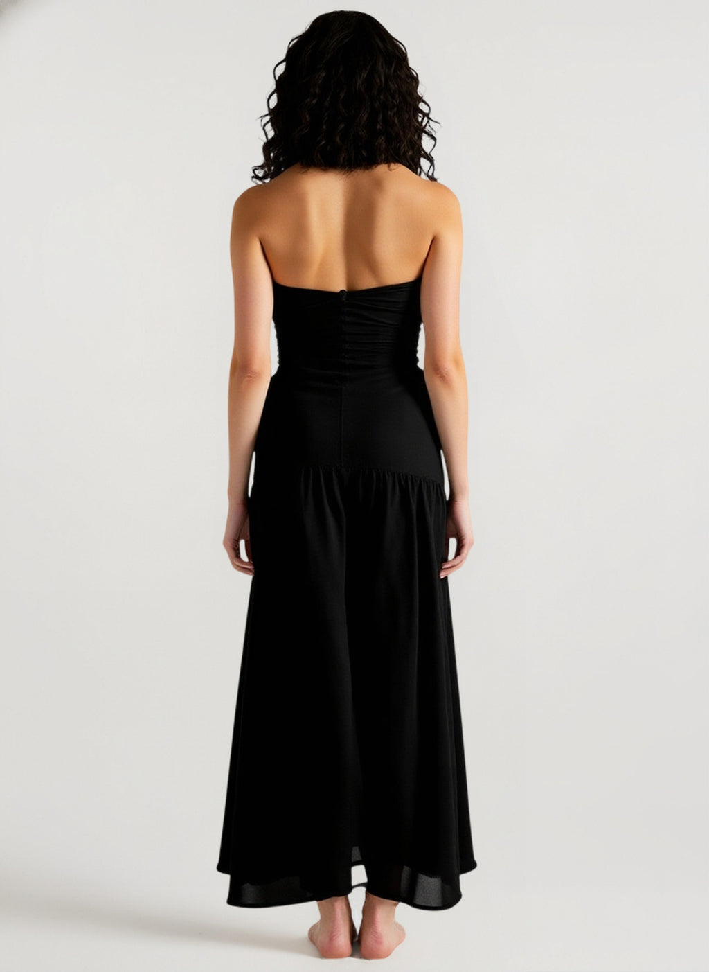 Solid Tube Cutout Sexy Vacation Dress