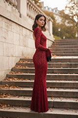 Sexy Leopard Print Party Maxi Dress