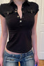 Utility Zipper Pocket Polo T-Shirt