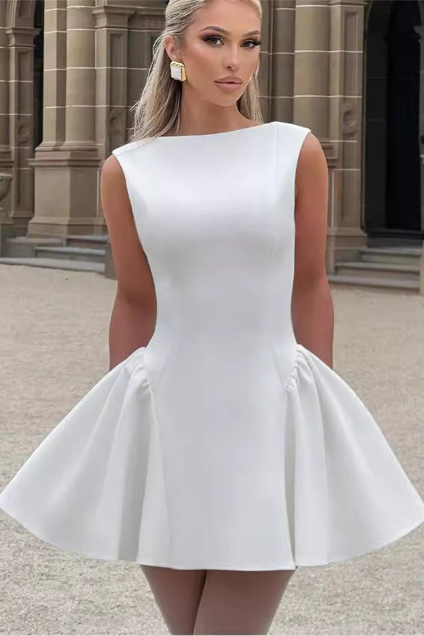 Minimalist Sleeveless Sheath Graduation Party Dress Main image