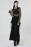 Women's Gothic Gorgeous Wavy 3D Lace  Long Dark Style Fashion Personality Skirt