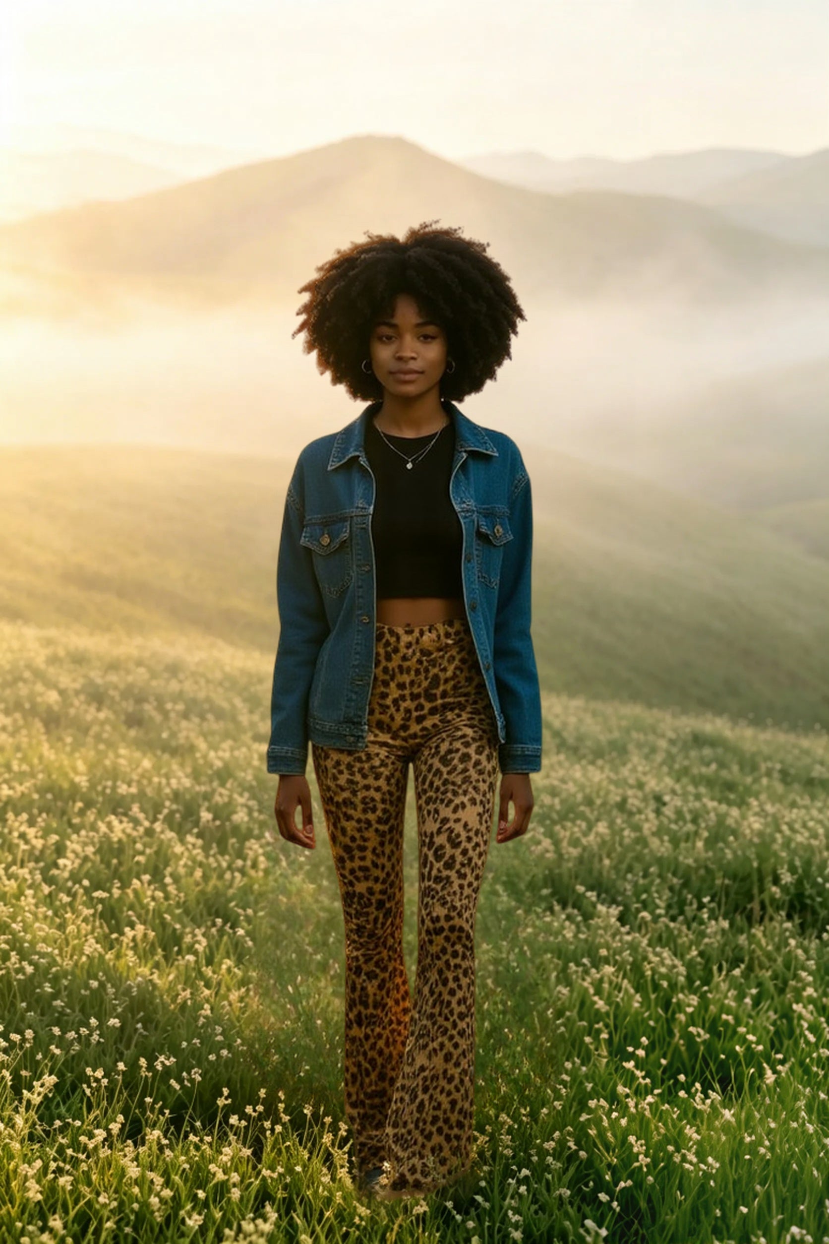 Leopard Print Flare Pant Secondary image